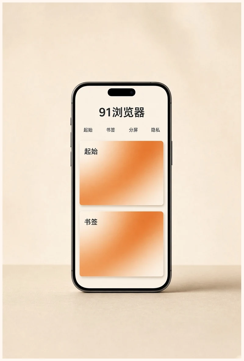 91浏览器APP界面示意